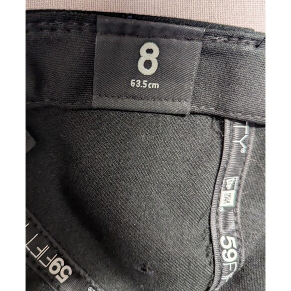 New Era NHL Anaheim Ducks Black Fitted Hat Cap Size 8 59Fifty New No Tags Gift - Picture 10 of 10